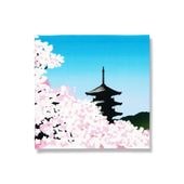 てはん「桜と五重塔」（五重塔）