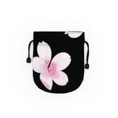 マチ付き巾着「桜流水」（ピンク） | 永楽屋の袋物 | 永楽屋