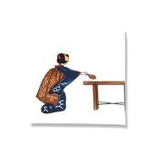 てはん「さぁ一本！」（左）