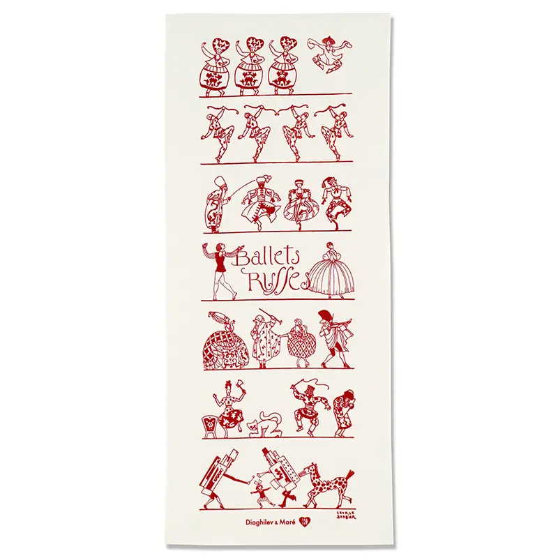 【バレエ・テヌグイ】ジョルジュ・バルビエによって描かれたバレエ・リュス作品場面