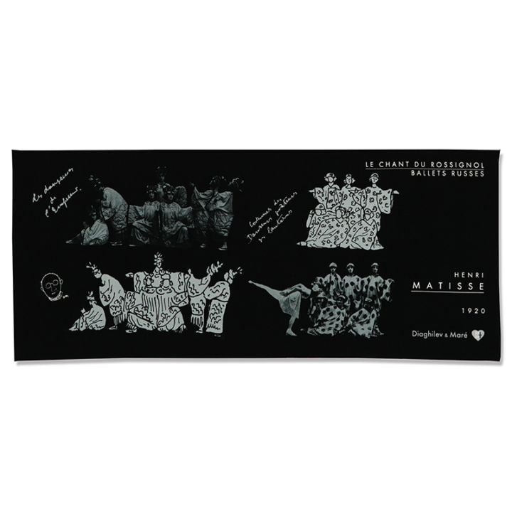 【バレエ・テヌグイ】『ナイチンゲールの歌』のマティスによる衣裳デザインとリハーサル写真、マティス自画像