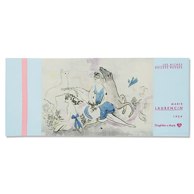 【バレエ・テヌグイ】マリー・ローランサン『牝鹿』前幕デザイン