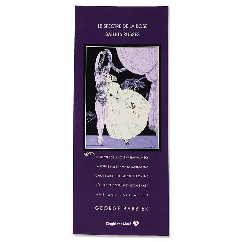 【バレエ・テヌグイ】ジョルジュ・バルビエ画集『カルサヴィナ』より『薔薇の精』