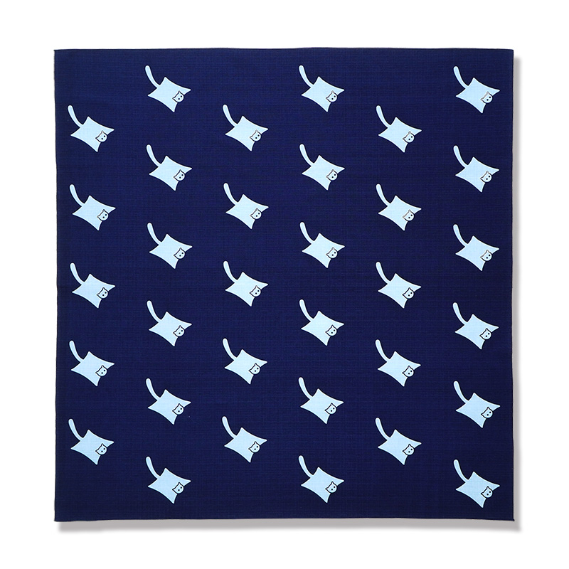 伊右衛門キャンペーンのトート、ポーチ、風呂敷3点セット　非売品 9/5発売！ネコだらけの「バッグ×風呂敷×ポーチ」の3点セットが登場
