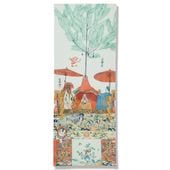 FF-225 訪問着 祇園祭 山鉾 手描 縮緬 高級 正絹 美品 珍品 金箔 手ぬぐい「祇園祭長刀鉾」 | 手ぬぐい,永楽屋細辻伊兵衛商店 | 永楽屋