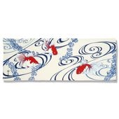 ガーゼ90cm「流水に金魚」
