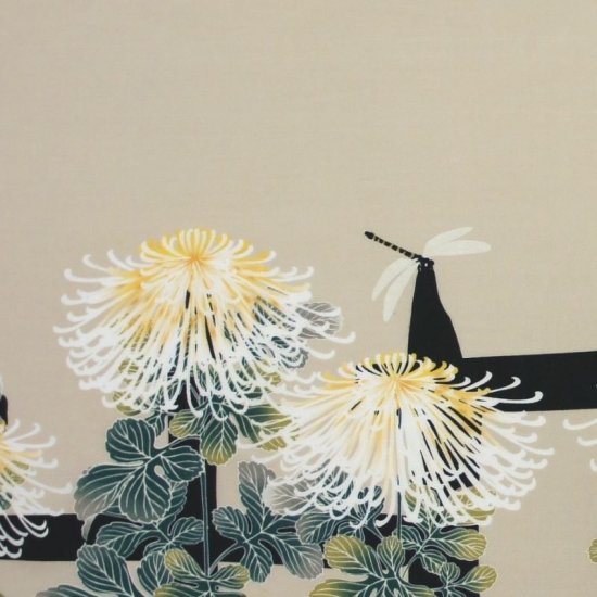 手ぬぐい「菊に蜻蛉」