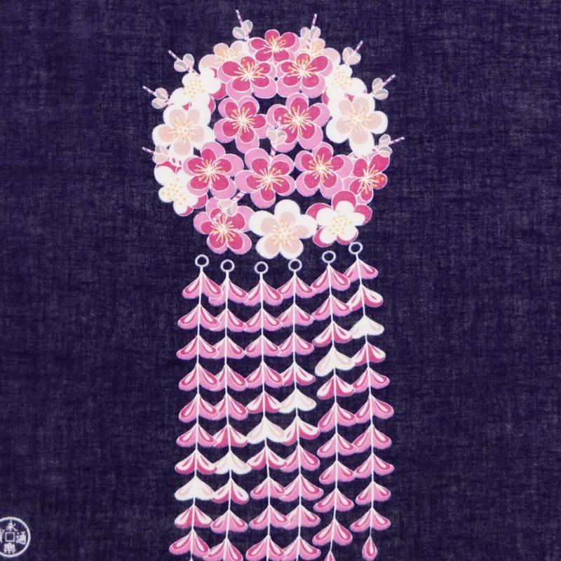 ガーゼ180㎝ 「舞妓さんの花かんざし・冬」