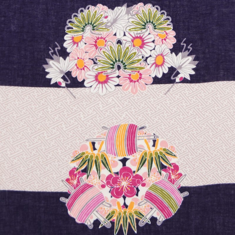 ガーゼ180㎝ 「舞妓さんの花かんざし・冬」