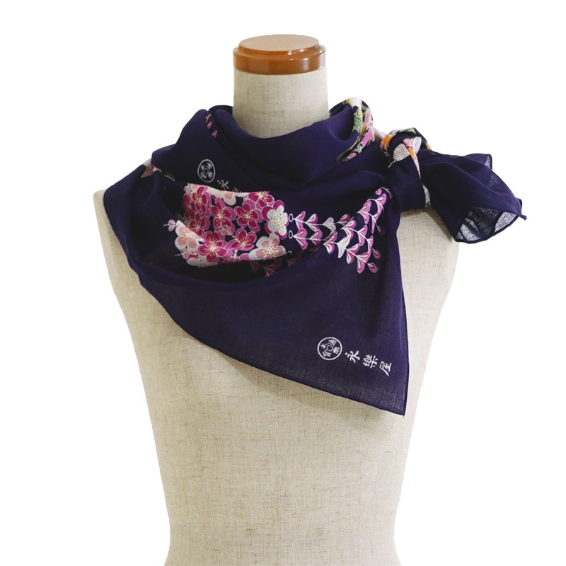 ガーゼ180㎝ 「舞妓さんの花かんざし・冬」