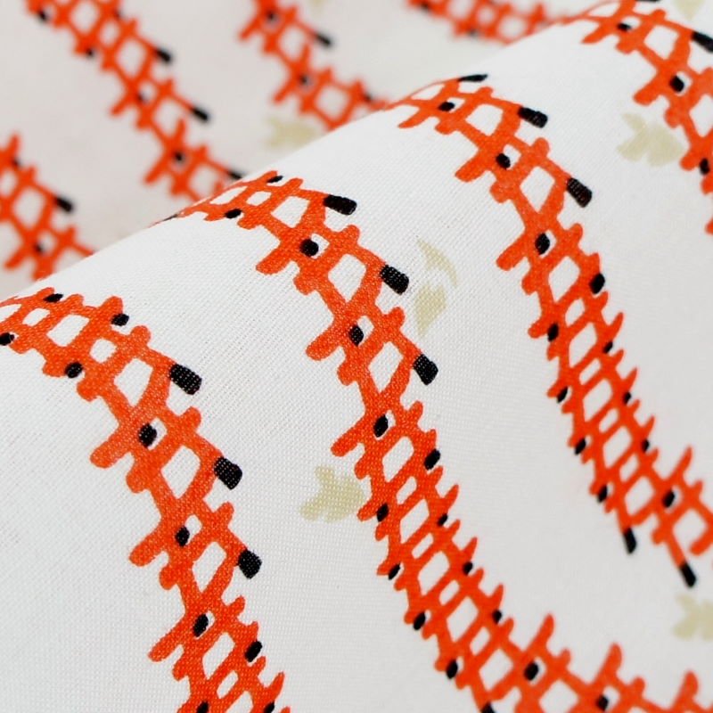 手ぬぐい総柄90cm「鳥居」（オレンジ）