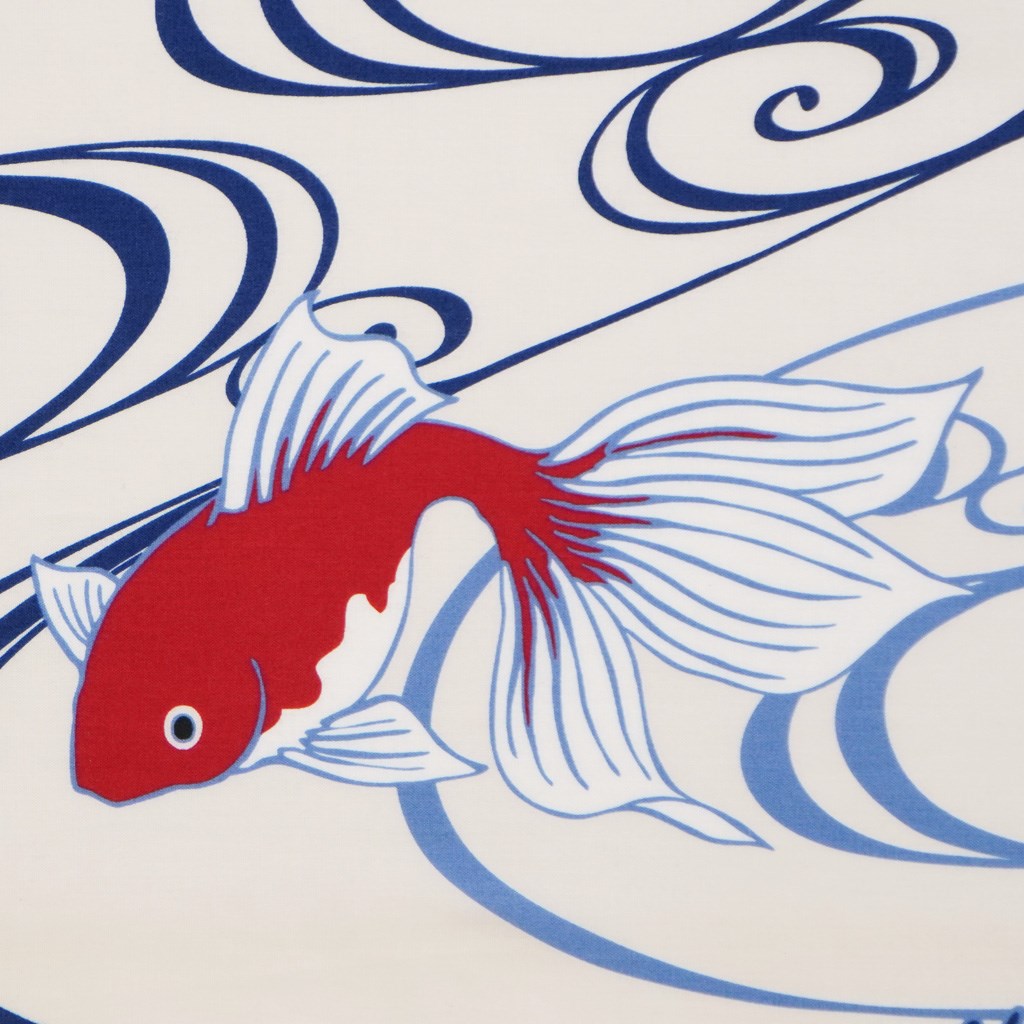 手ぬぐい「流水に金魚」
