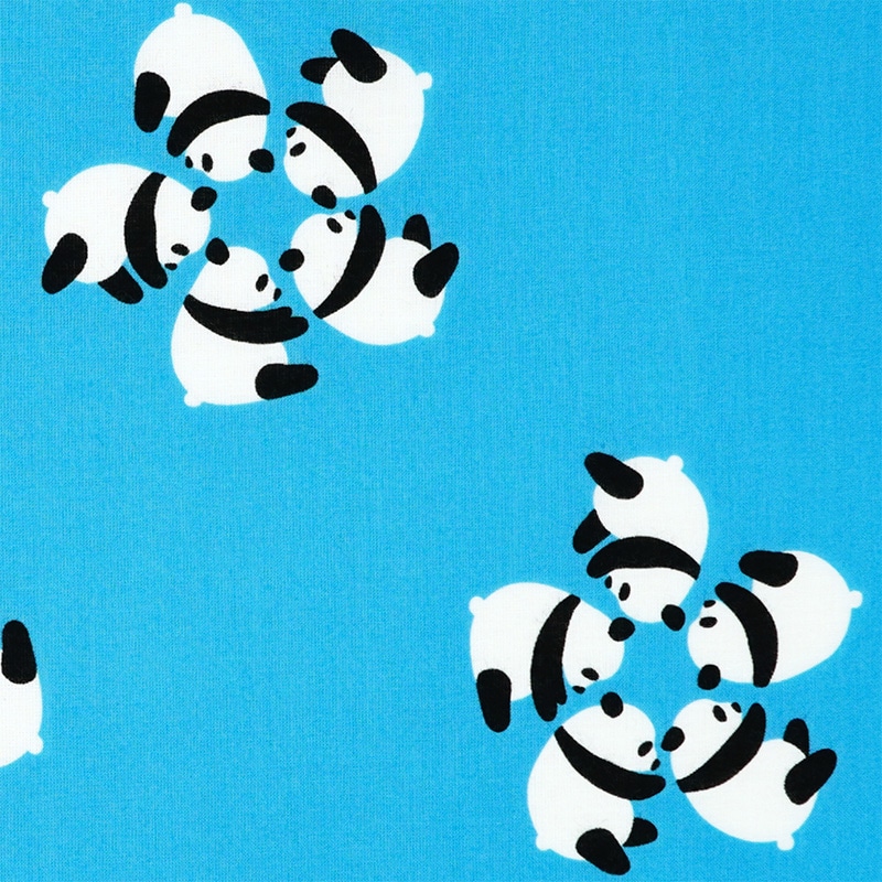 手ぬぐい総柄90cm「丸パンダ」