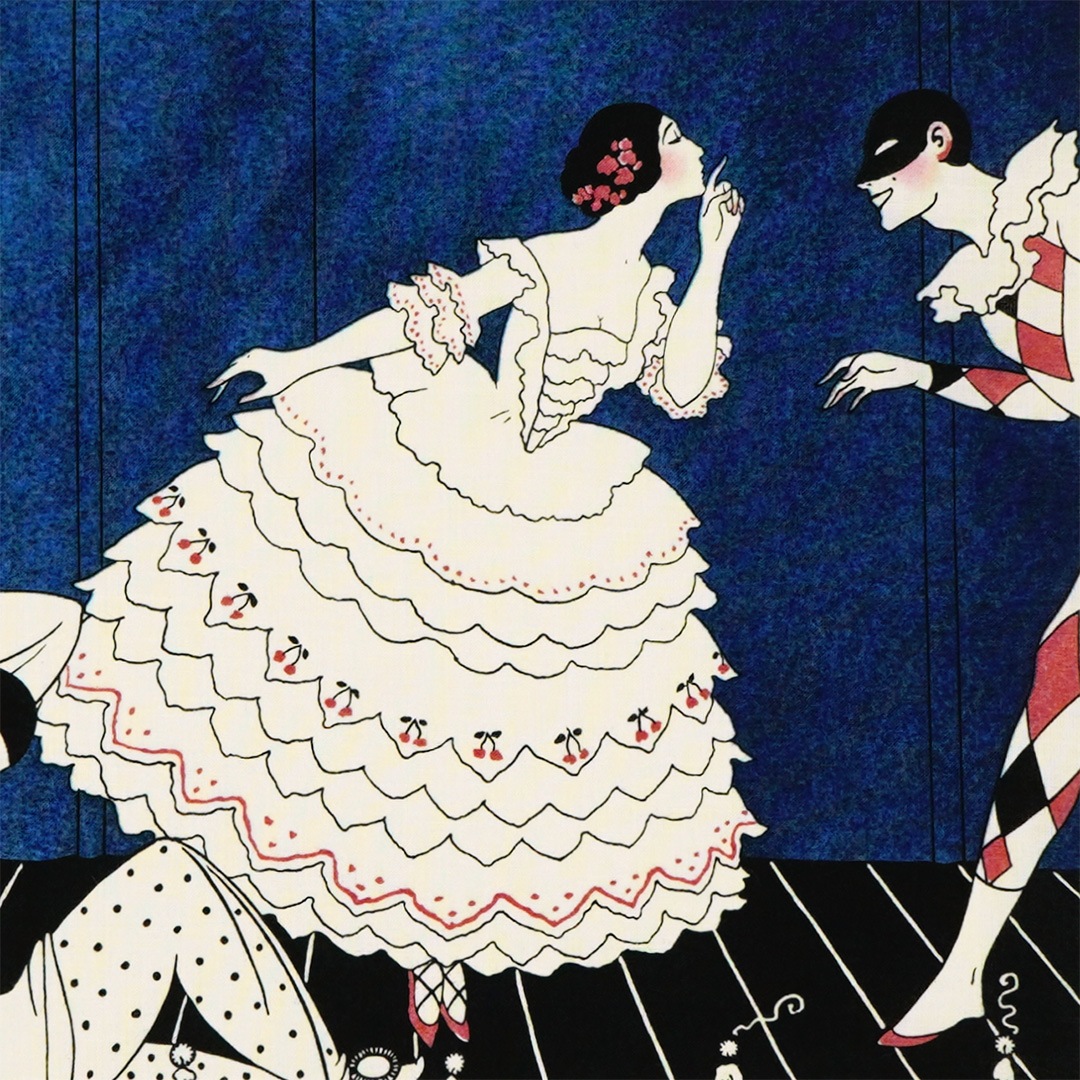 【バレエ・テヌグイ】ジョルジュ・バルビエ画集『カルサヴィナ』より『カルナヴァル』