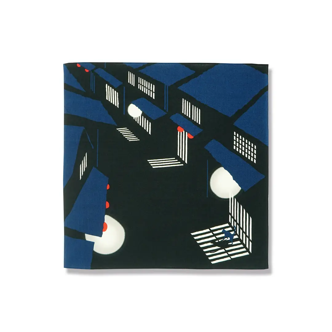 てはん「夜景」（街と猫）