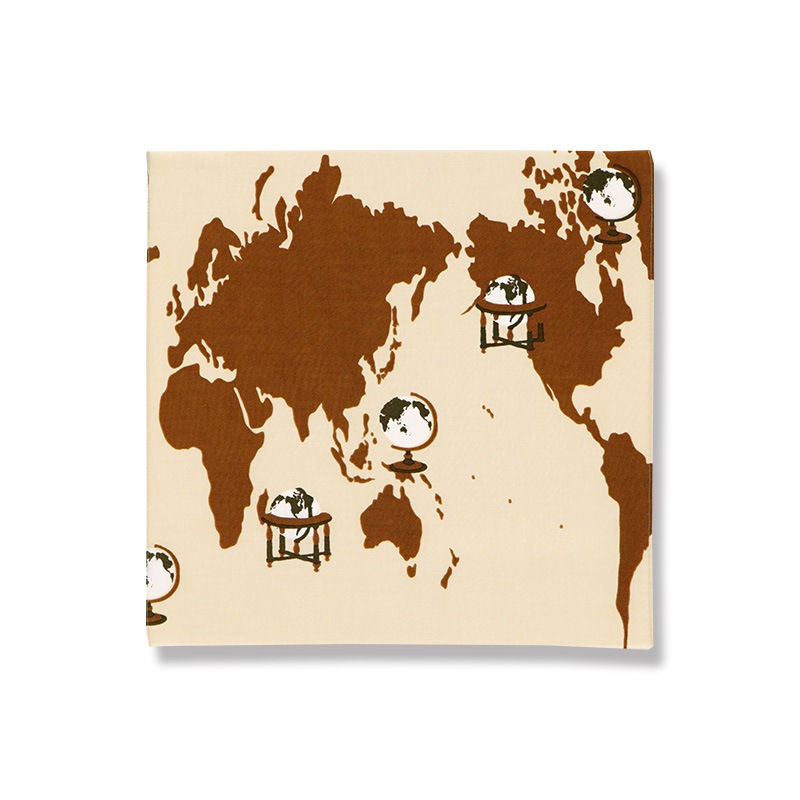 てはん「地球儀」（ブラウン）