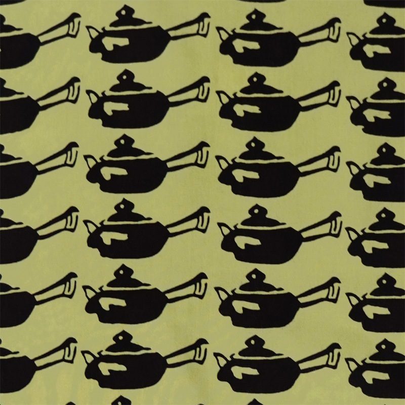 手ぬぐい「急須」（ブラック）