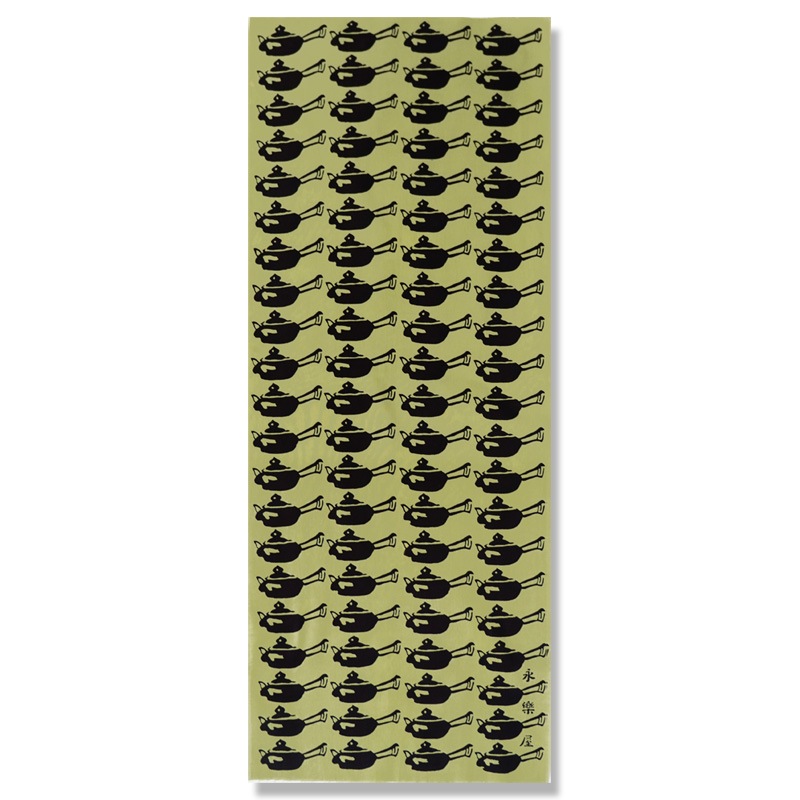 手ぬぐい「急須」（ブラック）