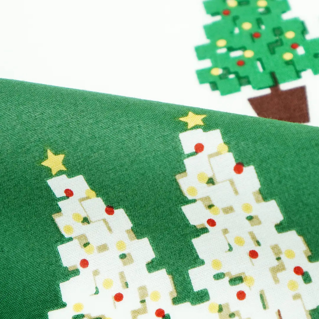 てはん「ツリー」（グリーン/オフホワイト）