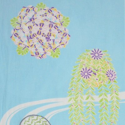 ガーゼ90㎝ 「舞妓さんの花かんざし　夏」