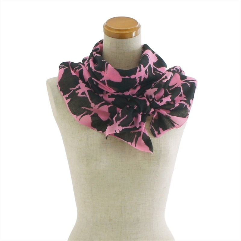 ガーゼ180㎝ 「バレリーナ」（ブラック/ピンク）