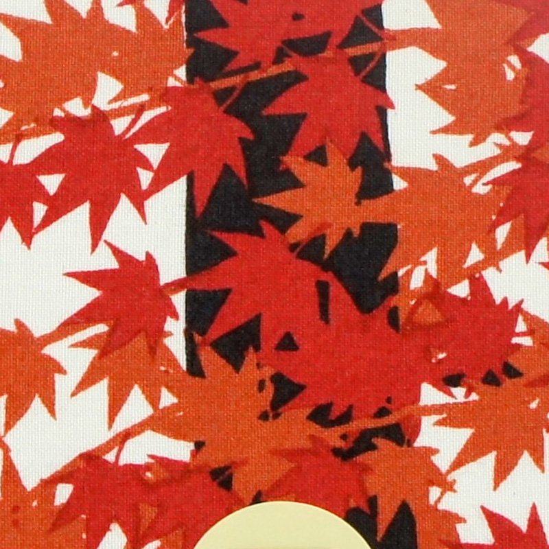 豆うちわ 並型 「紅葉」（オレンジ）
