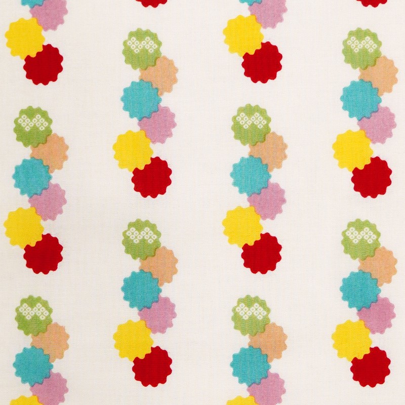 手ぬぐい総柄90㎝「こんぺいとう」（レッド） | 手ぬぐい,RAAK | 永楽屋