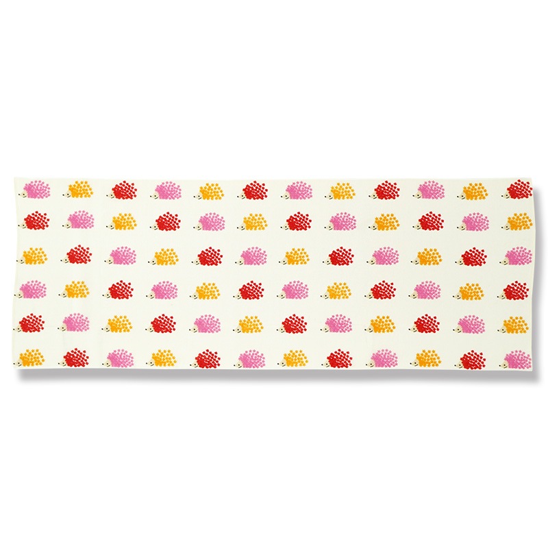 ガーゼ90cm「ハリネズミ」（レッド）