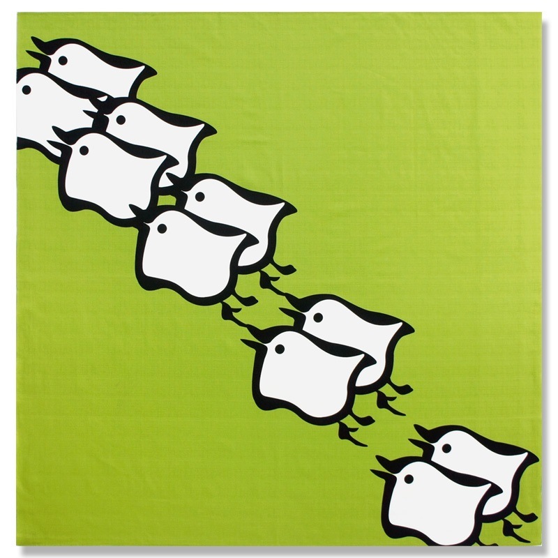 大風呂敷 「千鳥」(グリーン)