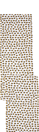 ガーゼ180㎝ 「てんとう虫」（イエロー）