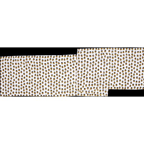 ガーゼ180㎝ 「てんとう虫」（イエロー）