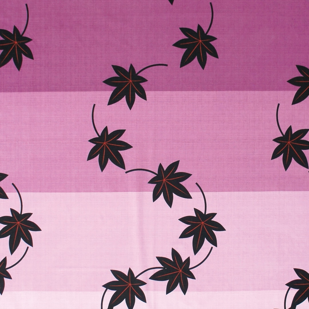 大風呂敷 「紅葉」(パープル/ブラック）