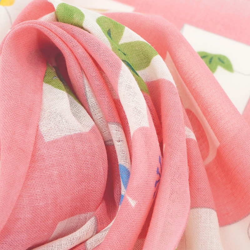 ガーゼ180cm「ポチ袋」（ピンク）