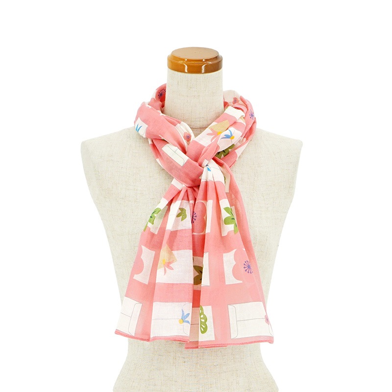 ガーゼ180cm「ポチ袋」（ピンク）