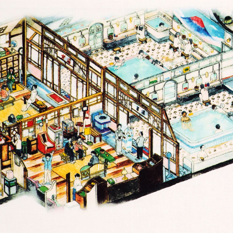 手ぬぐい「湯MAKE皆HAPPY！」