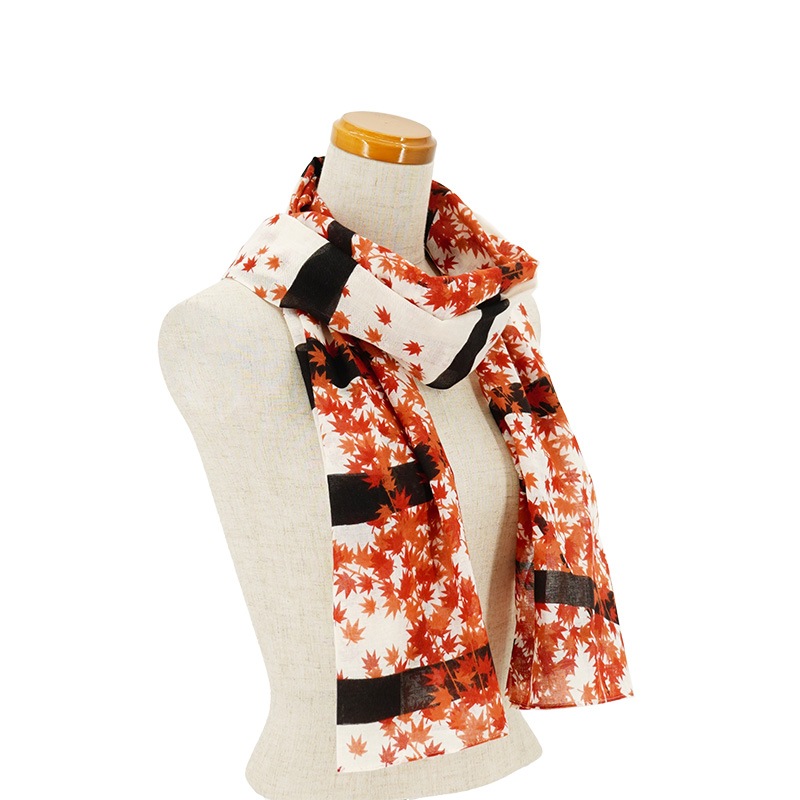 ガーゼ180cm 「紅葉」（オレンジ）