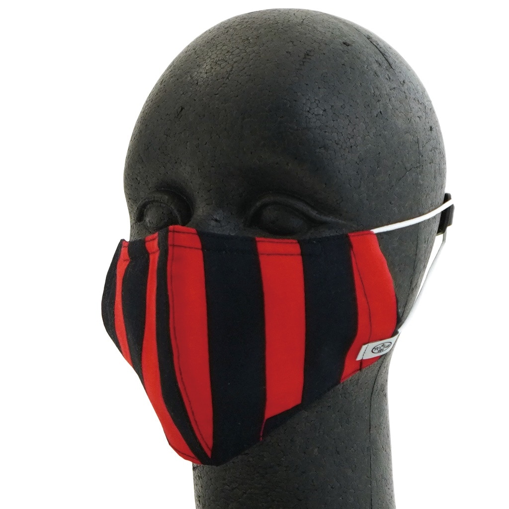 手ぬぐい立体マスクワイヤー入り「マフラー」（レッド）