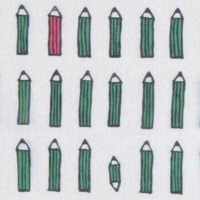 ガーゼ180cm 「えんぴつ」（グリーン）