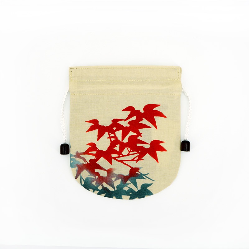 リバーシブル手ぬぐい巾着「たそがれ」