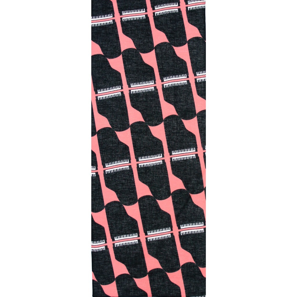 ガーゼ90㎝ 「グランドピアノ」(ピンク/ブラック)