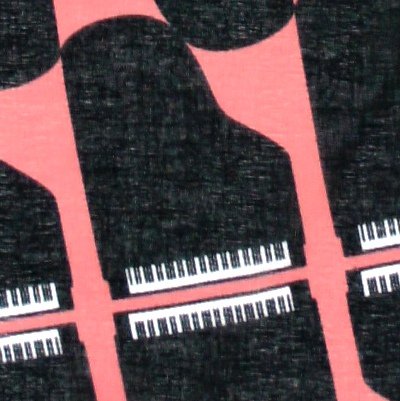 ガーゼ90㎝ 「グランドピアノ」(ピンク/ブラック)