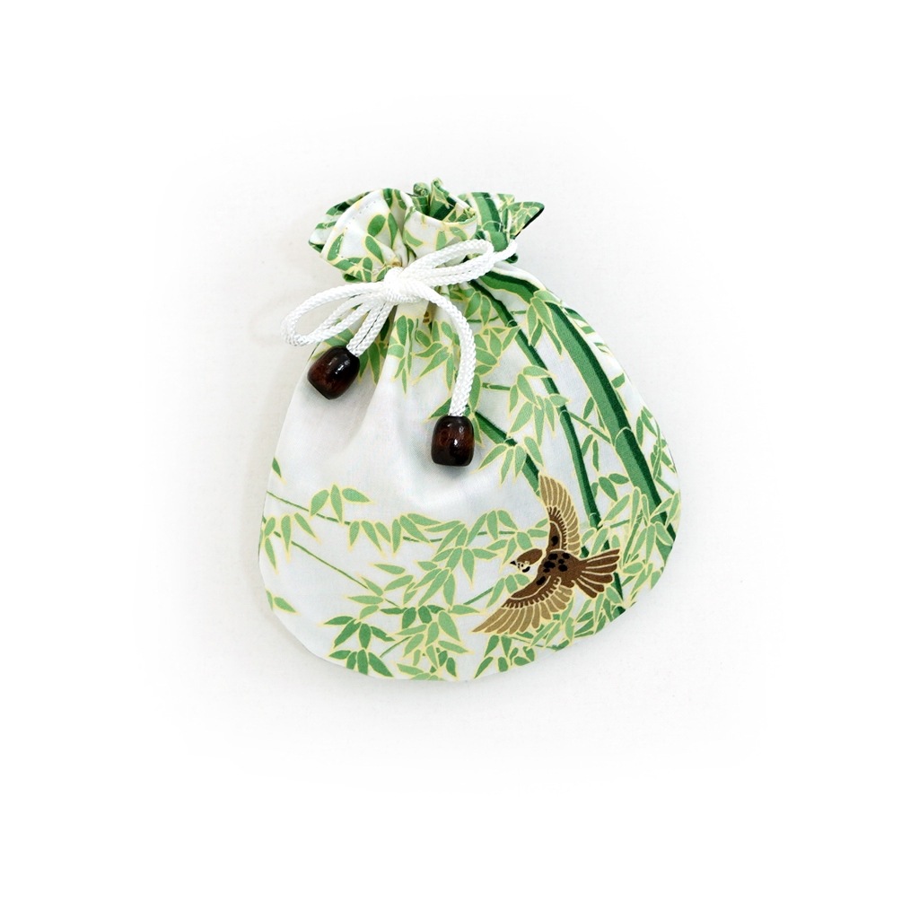 リバーシブル手ぬぐい巾着 「ツリー」