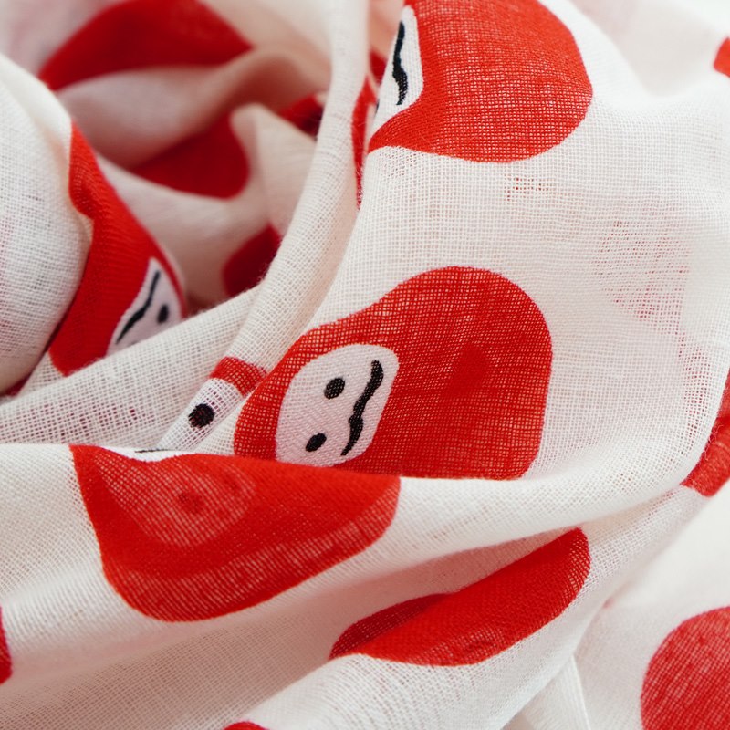 ガーゼ180cm 「だるま」（ホワイト）