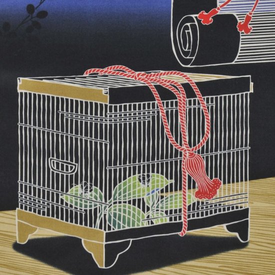 手ぬぐい「月と虫籠」