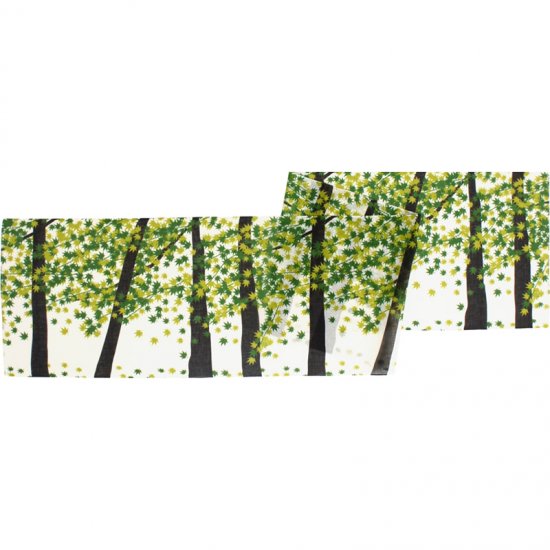 ガーゼ180㎝ 「紅葉」（グリーン/ライトグリーン）