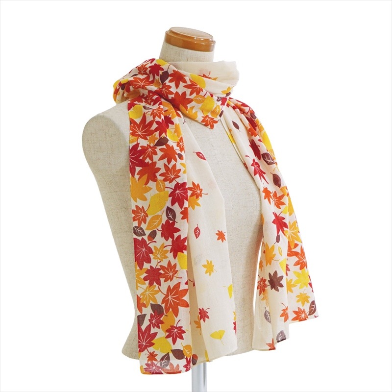 ガーゼ180㎝ 「秋の色合い」（ベージュ）