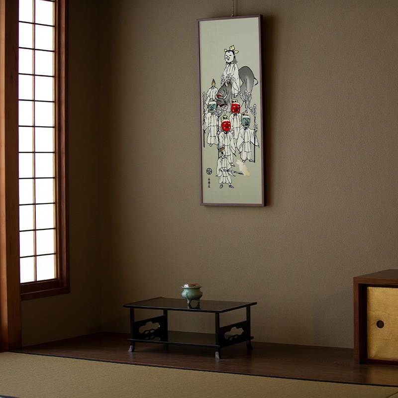 手ぬぐい京の年中行事十月｢広隆寺牛祭｣