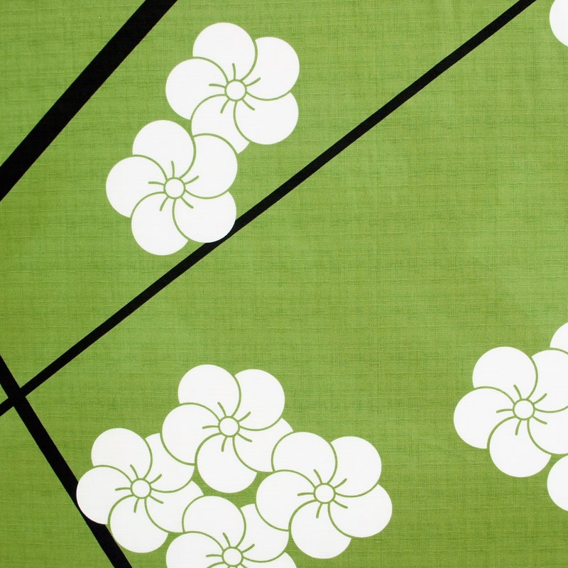 大風呂敷 「槍梅」（グリーン）