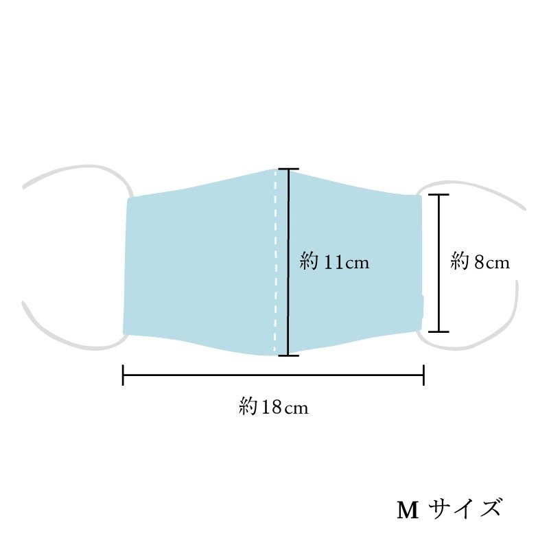 シルクマスク 「ラブリ紋」（ブラック)