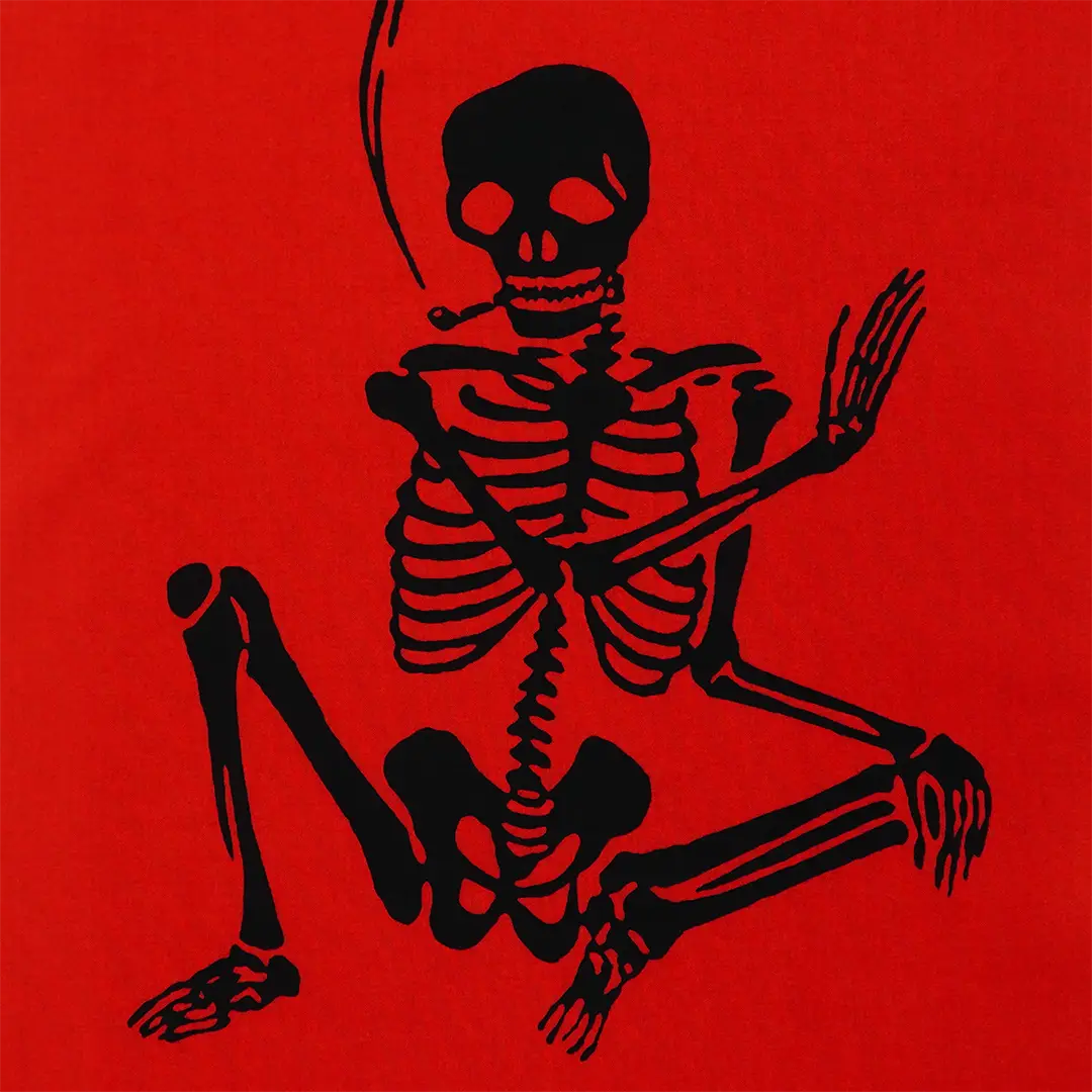 手ぬぐい「ガイコツ外面」